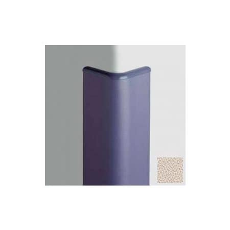 Pawling Surface Mounted Corner Guard Bullnose 90Deg, 3'' Wings, 4'H W/Caps, Khaki Brown CG-30-4-682